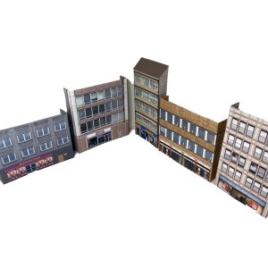 low relief model buildings for model railways