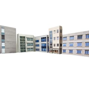 low relief office building models for model railways