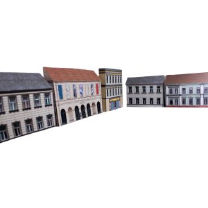 low relief model buildings