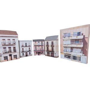 low relief spanish architecture model railway buildings