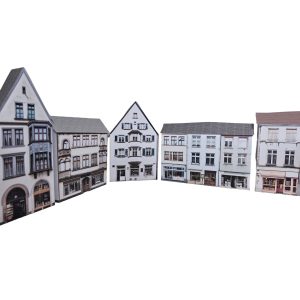 german styled model railway buildings