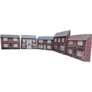 model railway low relief houses