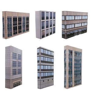 model railway office blocks